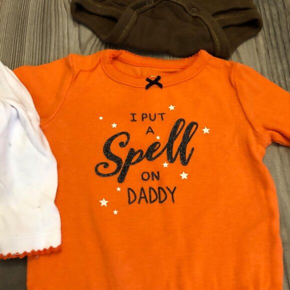 Carters/ Little Wonders/ Koala Kids Halloween Onesie Fall 0-3M Bundle - Picture 5 of 9